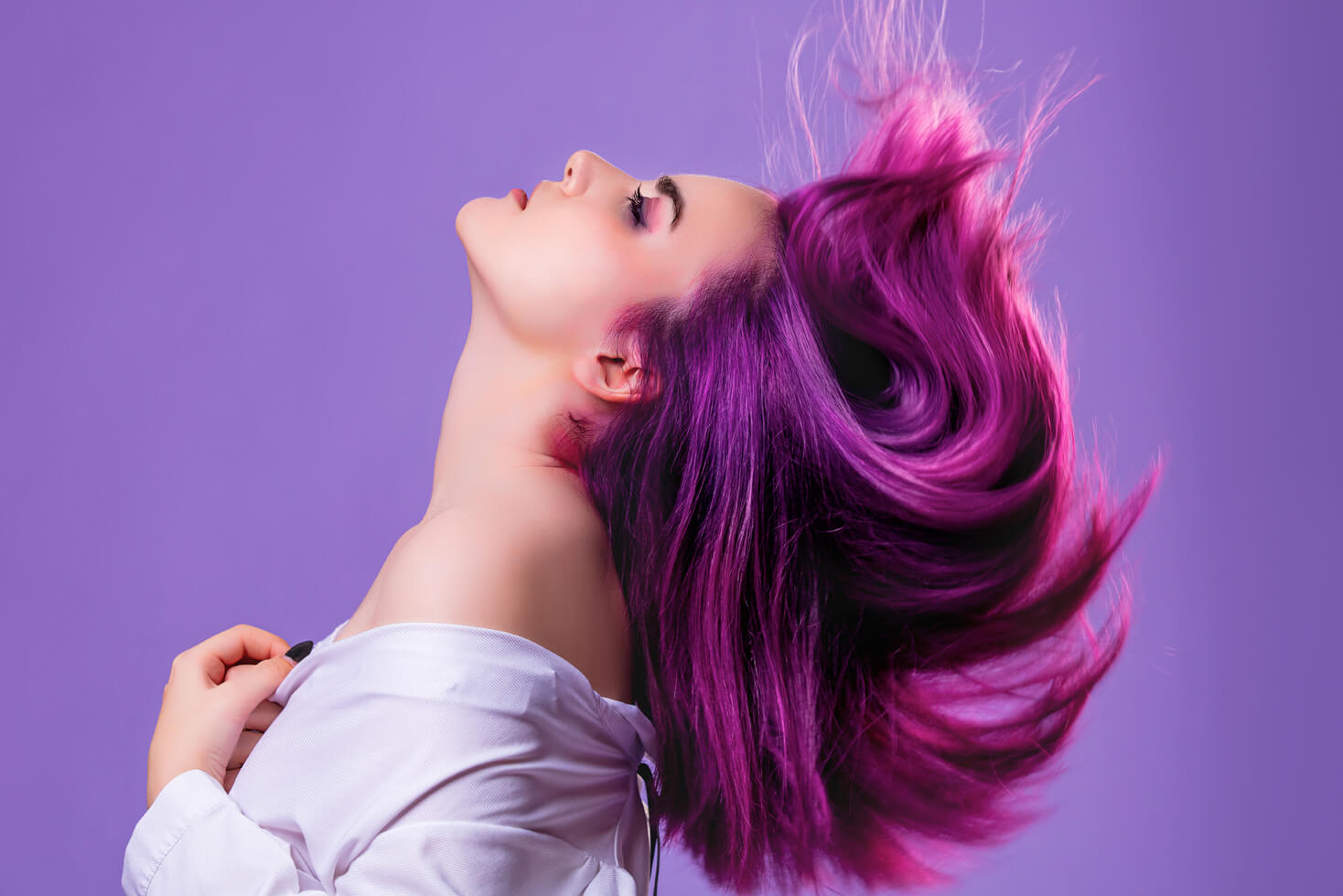 Purple Hair Dye for Black Hair Without Bleach